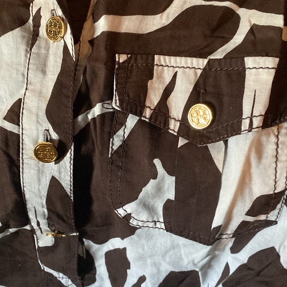 Tory Burch Giraffe print cotton safari blouse - Picture 7 of 7